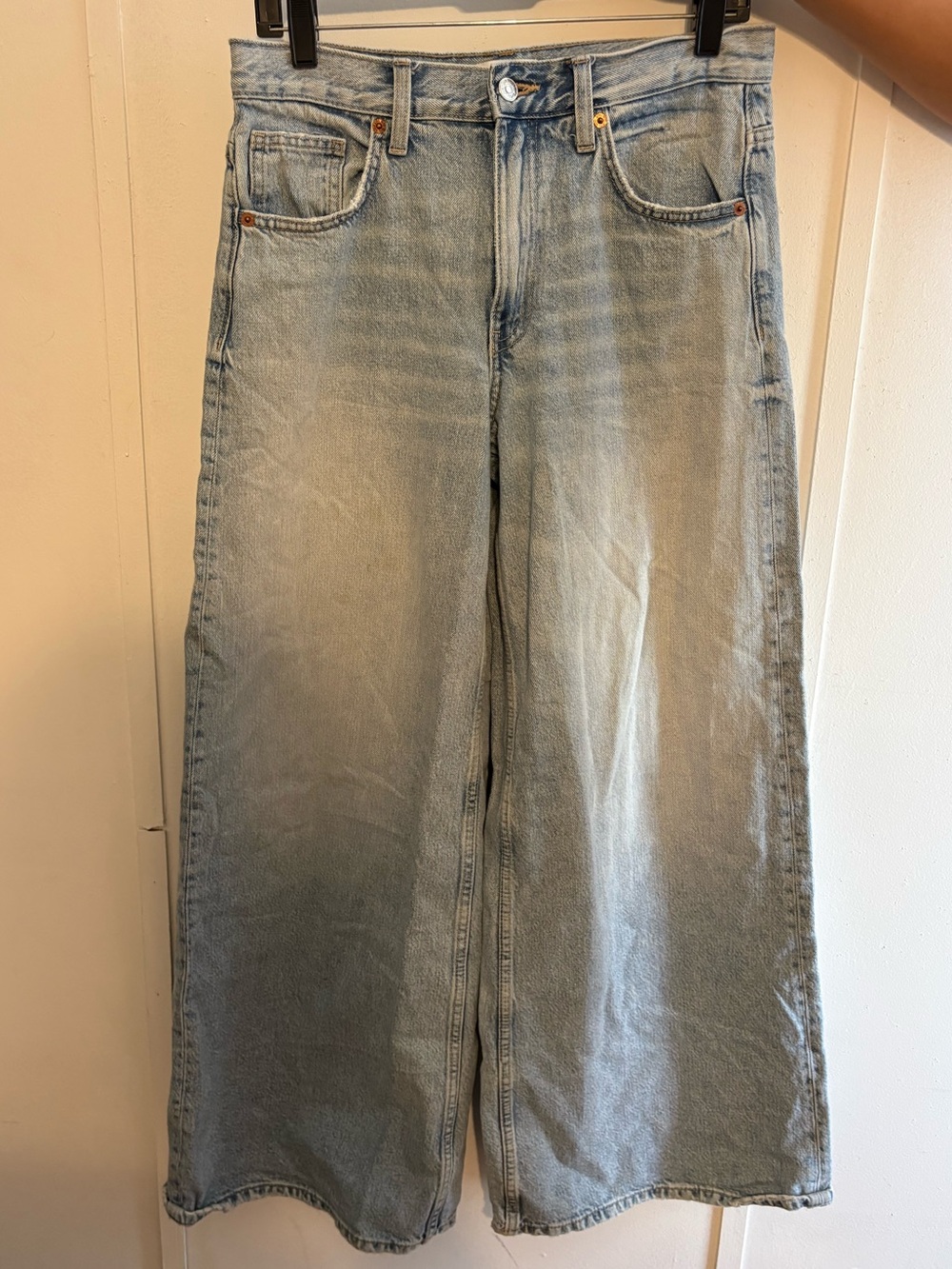 Zara Light Blue High-Rise Denim Jeans